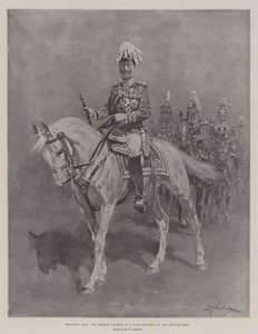 El aliado de Gran Bretaña, el Emperador Alemán como Mariscal de Campo del Ejército Británico